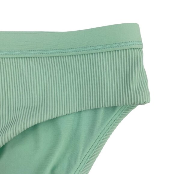 CALIA by Carrie Underwood Brook Green Ribbed Bikini Swim Bottoms Medium - Picture 2 of 6